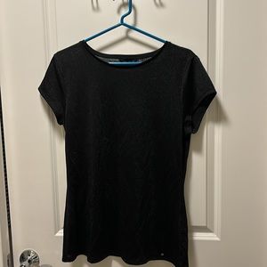 Ted Baker Glitter Sparkly Black short sleeve T-shirt size L